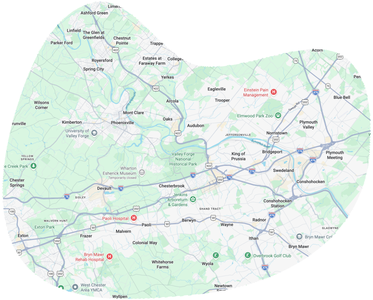 Cleaning Service Area around Phoenixville, Pa